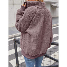 Load image into Gallery viewer, Womens Winter Sherpa Fleece Button Jacket Coat