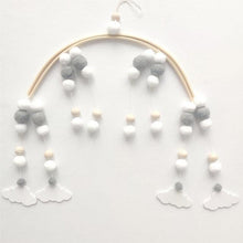 Load image into Gallery viewer, Wooden Beads Wind Chimes With Wool Balls Wooden Wind Chime Nursery Mobile Crib Bed Bell Baby Bedroom Ceiling Wooden Beads Hanging Ornament Pendant Newborn Baby Bed Hanging Wind bell Crib Tent Kids Room Decorations Ornaments