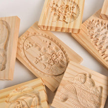 Load image into Gallery viewer, Wooden Cookie Mold Cutter Wooden Gingerbread Cookie Moulds Press 3D Cake Embossing Baking Mold Rose Flower Cutter Bakery Gadgets Cookies, Wooden Cookie Cutter, Funny Wooden Cookie Molds For Baking, Gingerbread Mold, Pine Cone Mold, Cake Mold