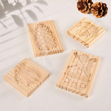 Load image into Gallery viewer, Wooden Cookie Mold Cutter Wooden Gingerbread Cookie Moulds Press 3D Cake Embossing Baking Mold Rose Flower Cutter Bakery Gadgets Cookies, Wooden Cookie Cutter, Funny Wooden Cookie Molds For Baking, Gingerbread Mold, Pine Cone Mold, Cake Mold
