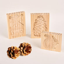 Load image into Gallery viewer, Wooden Cookie Mold Cutter Wooden Gingerbread Cookie Moulds Press 3D Cake Embossing Baking Mold Rose Flower Cutter Bakery Gadgets Cookies, Wooden Cookie Cutter, Funny Wooden Cookie Molds For Baking, Gingerbread Mold, Pine Cone Mold, Cake Mold