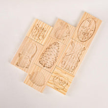 Load image into Gallery viewer, Wooden Cookie Mold Cutter Wooden Gingerbread Cookie Moulds Press 3D Cake Embossing Baking Mold Rose Flower Cutter Bakery Gadgets Cookies, Wooden Cookie Cutter, Funny Wooden Cookie Molds For Baking, Gingerbread Mold, Pine Cone Mold, Cake Mold