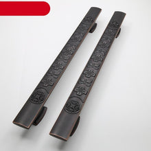 Load image into Gallery viewer, Wooden Door Glass Knob Handle Hotel Villa European Style Simple Antique Black Surface Mounted Solid Barn Pull Hand Wardrobe Shoe Cabinet Bathroom Cabinet Handle Drawer Handle