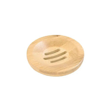 Load image into Gallery viewer, Wooden Natural Bamboo Soap Dishes Tray Holder Storage Soap Rack Plate Box Container Portable Bathroom Soap Dish Storage Box Bathroom Wooden Soap Case Holder Home Hand Craft Natural Wood Dish Holder for Soap Sponge