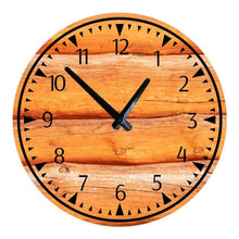 Load image into Gallery viewer, Wooden Wall Clock 10 Inch Silent Non Ticking Quartz Wall Clock 10 Inch Silent Non-Ticking Wooden Wall Clocks Battery Operated Country Retro Rustic Style Decorative for Living Room Kitchen Retro Fashion Wood Wall Clock Decorative for Living Room Kitchen