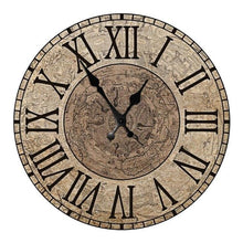 Load image into Gallery viewer, Wooden Wall Clock 10 Inch Silent Non Ticking Quartz Wall Clock 10 Inch Silent Non-Ticking Wooden Wall Clocks Battery Operated Country Retro Rustic Style Decorative for Living Room Kitchen Retro Fashion Wood Wall Clock Decorative for Living Room Kitchen