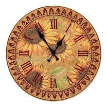 Load image into Gallery viewer, Wooden Wall Clock 10 Inch Silent Non Ticking Quartz Wall Clock 10 Inch Silent Non-Ticking Wooden Wall Clocks Battery Operated Country Retro Rustic Style Decorative for Living Room Kitchen Retro Fashion Wood Wall Clock Decorative for Living Room Kitchen