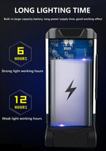 Load image into Gallery viewer, Work Light Rechargeable LED Camping Waterpoof Portable Multifunctional Adjustable USB Light Hanging Hook& Magnetic Base Flashlight For Hurricane Camping Hiking Riding Fishing Jogging Household