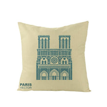 Load image into Gallery viewer, World Famous City Building Tower Paris Printing Pillow Covers For Home Chair Car Decorative Cushion Covers 45*45cm