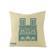 Load image into Gallery viewer, World Famous City Building Tower Paris Printing Pillow Covers For Home Chair Car Decorative Cushion Covers 45*45cm