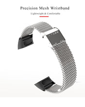 Load image into Gallery viewer, Wrist Strap Smart Wristband Metal Bracelet Band Compatible With Smart Watch Adjustable Stainless Steel Loop Mesh Magnetic Strap Replacement Wristbands Bracelet Fitness And Wellness Tracker For Women Men