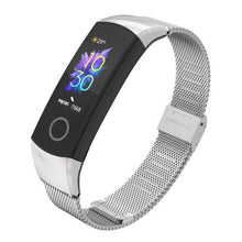 Load image into Gallery viewer, Wrist Strap Smart Wristband Metal Bracelet Band Compatible With Smart Watch Adjustable Stainless Steel Loop Mesh Magnetic Strap Replacement Wristbands Bracelet Fitness And Wellness Tracker For Women Men