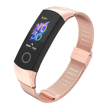 Load image into Gallery viewer, Wrist Strap Smart Wristband Metal Bracelet Band Compatible With Smart Watch Adjustable Stainless Steel Loop Mesh Magnetic Strap Replacement Wristbands Bracelet Fitness And Wellness Tracker For Women Men