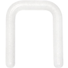 Load image into Gallery viewer, 14G 5/16 Flexible Bioplast Glow Square Septum Retainer