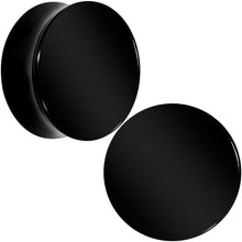Load image into Gallery viewer, Black UV Acrylic Saddle Plug Set 5mm to 25mm