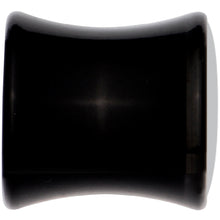 Load image into Gallery viewer, Black Acrylic Man Woman Floral Silhouette Saddle Plug Set 0G