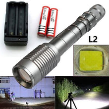 Load image into Gallery viewer, XML2-T6 Rechargeable LED Flashlight