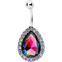 Load image into Gallery viewer, Clear Aurora Gem Glamour Girl Belly Ring