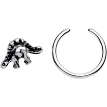 Load image into Gallery viewer, 16G 3/8 Splendid Stegosaurus BCR Captive Ring