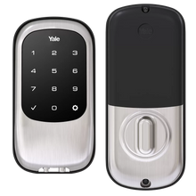 Load image into Gallery viewer, Yale Real Living Keyless Touchscreen Stand Alone Deadbolt Lock with Z-Wave YRD110-ZW-605