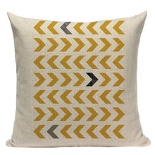 Load image into Gallery viewer, Yellow Pillow Covers Nordic Geometric Cushion Pillow Covers White Pillowcase Geometric Cushion Case Decoration Home Room Pillow Case