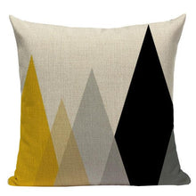 Load image into Gallery viewer, Yellow Pillow Covers Nordic Geometric Cushion Pillow Covers White Pillowcase Geometric Cushion Case Decoration Home Room Pillow Case