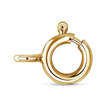 Load image into Gallery viewer, 10K Yellow Gold Plated .925 Sterling Silver 4 Cttw Diamond Circle Hoop 18" Pendant Necklace (J-K Color, I1-I2 Clarity)