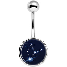 Load image into Gallery viewer, Zodiac Constellation Virgo Belly Ring