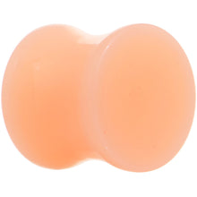 Load image into Gallery viewer, 1/2 Light Peach Solid UV Acrylic Flesh Tone Saddle Plug Set
