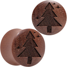 Load image into Gallery viewer, Organic Sawo Wood Christmas Tree Saddle Plug Set Sizes 8mm to 25mm