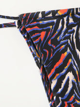 Load image into Gallery viewer, Zebra Print Push Up Bikini New Arrival Padded Bra Low Waist Swimsuit Female Swimwear Women Women's Ruffle Triangle Bikini Frill Printed String Tie Side Two Piece Set Swimsuit