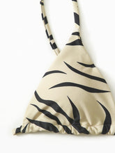 Load image into Gallery viewer, Zebra Print Push Up Bikini New Arrival Padded Bra Low Waist Swimsuit Female Swimwear Women Women's Ruffle Triangle Bikini Frill Printed String Tie Side Two Piece Set Swimsuit