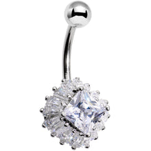 Load image into Gallery viewer, Clear Gem Big Bad Belly Ring