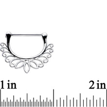 Load image into Gallery viewer, 14G 9/16 Leaves of the Lotus Flower Nipple Clicker Set