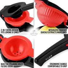 Load image into Gallery viewer, Zulay Metal 2-in-1 Lemon Lime Squeezer