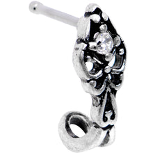 Load image into Gallery viewer, Clear CZ Gem Art Deco Fashion Faux Hoop Nose Bone
