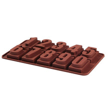 Load image into Gallery viewer, 0-9 Digital Chocolate Silicone Molds Cake Dessert Baking Tools Decoration Homemade Single Decomposed Number Mould Digital Shaped Chocolate Mold Silicone Digital Mold Trays Chocolate Candy Dessert Ice Cream Mold
