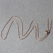 Load image into Gallery viewer, 14k Rose Gold Diamond Cut Cable Link Chain 0.7mm
