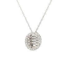 Load image into Gallery viewer, Natural .08ct Diamond Fashion Pendants 14KT White Gold
