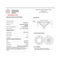 Load image into Gallery viewer, IGI Certified 14K White Gold 5.00 Cttw Round Brilliant-Cut Lab Grown Diamond Classic 4-Prong Stud Earrings with Screw Backs (F-G Color, SI1 Clarity)

