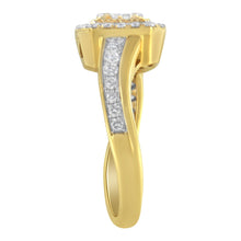 Load image into Gallery viewer, 10KT Yellow Gold Diamond Cocktail Ring (5/8 cttw, H-I Color, SI2-I1 Clarity)
