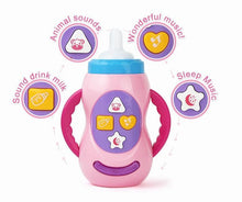 Load image into Gallery viewer, Baby Simulation Milk Bottle Toy LED Flashing Baby Bottle With Sound and Light Toys For Baby
