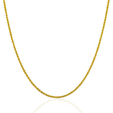 Load image into Gallery viewer, 14k Yellow Gold Solid Rope Chain 1.25mm
