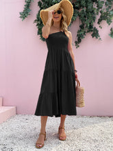 Load image into Gallery viewer, Smocked Single Shoulder Sleeveless Dress Stylish &amp; Comfortable Summer Long Dress Lightweight Dress
