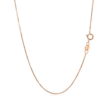 Load image into Gallery viewer, 14k Rose Gold Classic Box Chain 0.6mm
