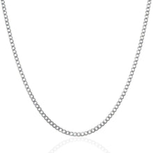 Load image into Gallery viewer, 2.6mm 14k White Gold Solid Curb Chain
