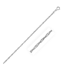 Load image into Gallery viewer, 14k White Gold Singapore Chain 1.7mm
