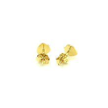 Load image into Gallery viewer, 14k Yellow Gold Enameled Strawberry Childrens Earrings
