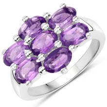 Load image into Gallery viewer, 3.01 Carat Genuine  Amethyst .925 Sterling Silver Ring
