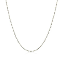 Load image into Gallery viewer, 14k White Gold Diamond-Cut Bead Chain 1.2mm
